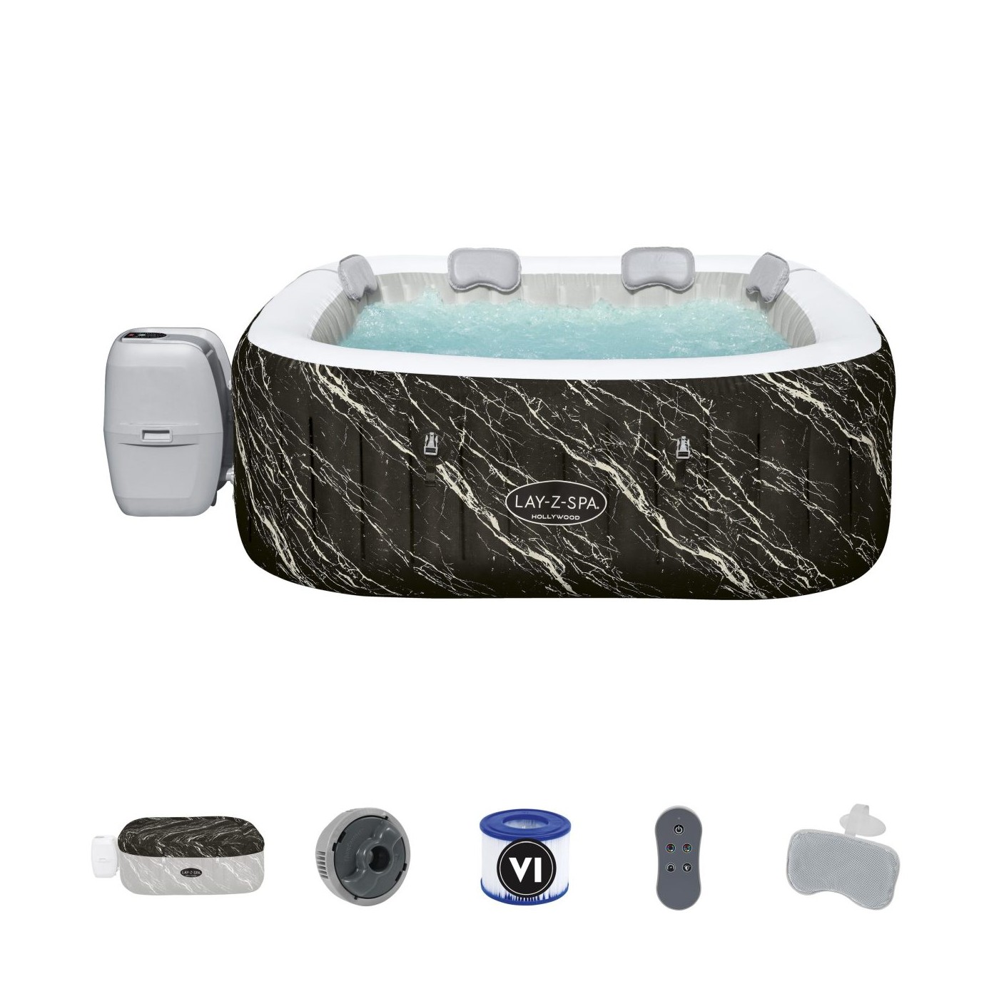 Lay-Z-Spa Hollywood LUXE Air Jet Jacuzzi BESTWAY