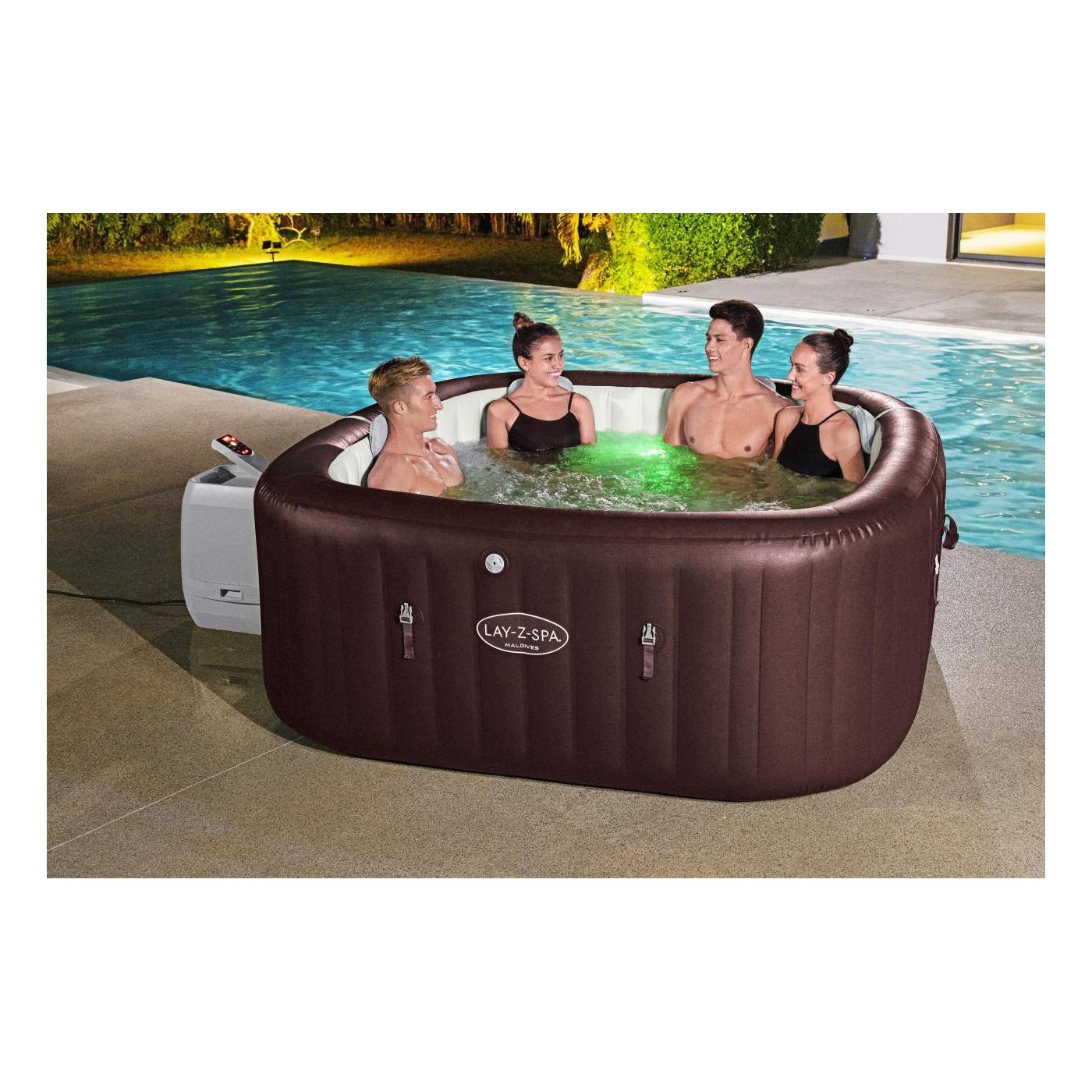 Lay-Z-Spa Maledivy SMART HydroJet PRO Jacuzzi BESTWAY
