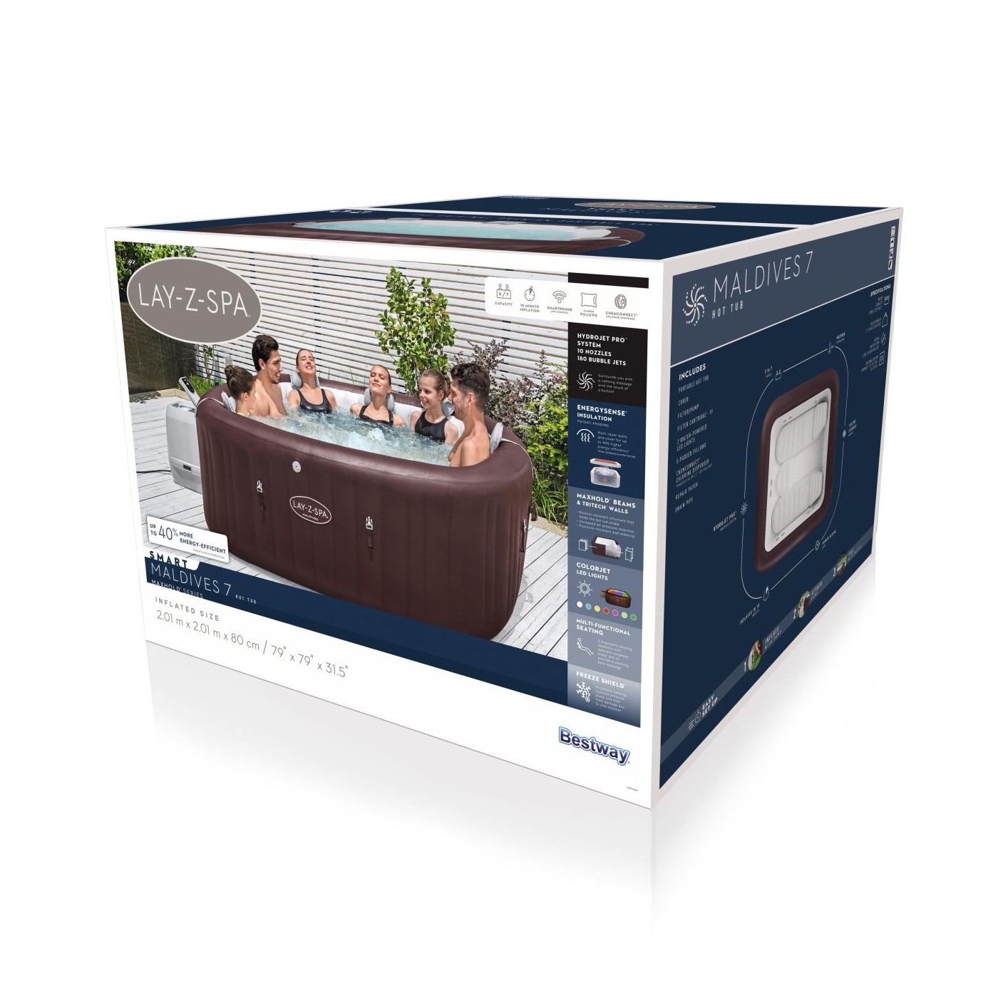 Lay-Z-Spa Maledivy SMART HydroJet PRO Jacuzzi BESTWAY