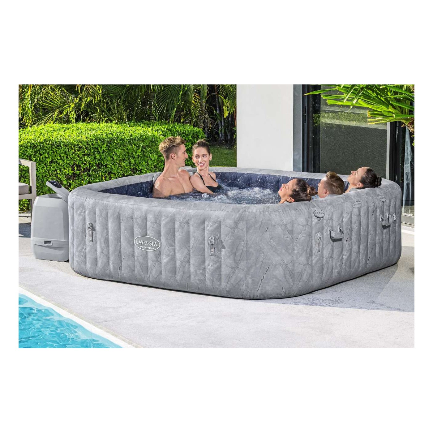 Lay-Z-Spa San Francisco SMART HydroJet PRO Jacuzzi BESTWAY