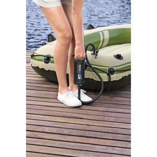 Ruční pístová pumpa BESTWAY 0,85 L/cyklus + 3 špičky + flexibilní váza