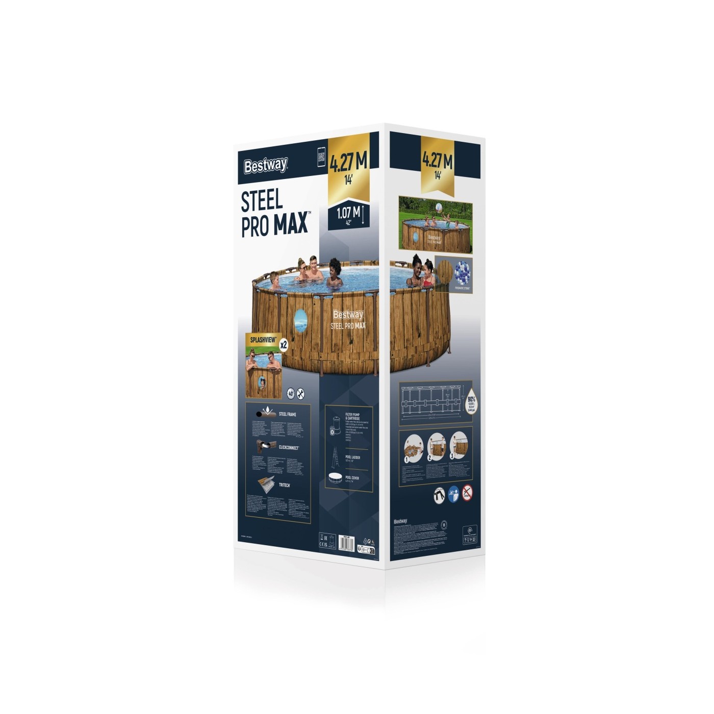 Rám bazénu 14FT 427x107cm Ocel PRO MAX BESTWAY