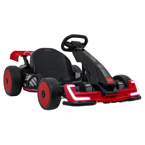 Go-kart Audi s driftovací funkcí červený