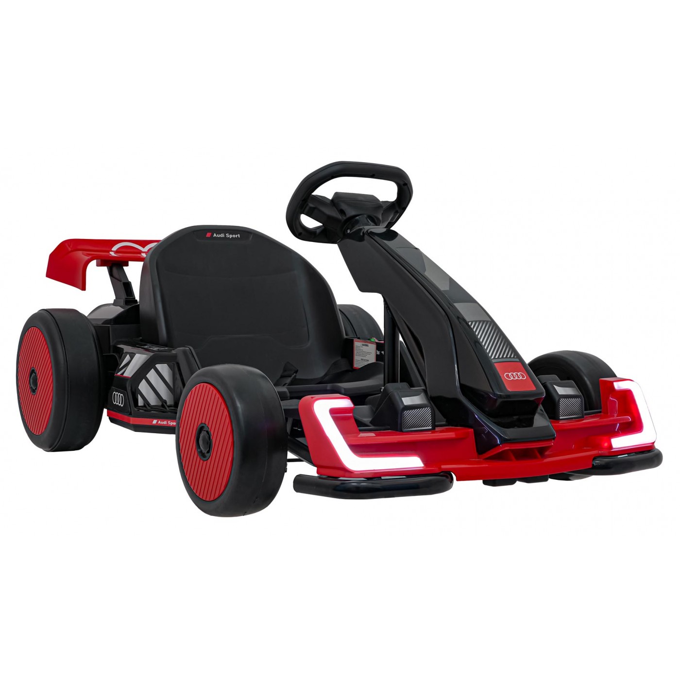 Go-kart Audi s driftovací funkcí červený