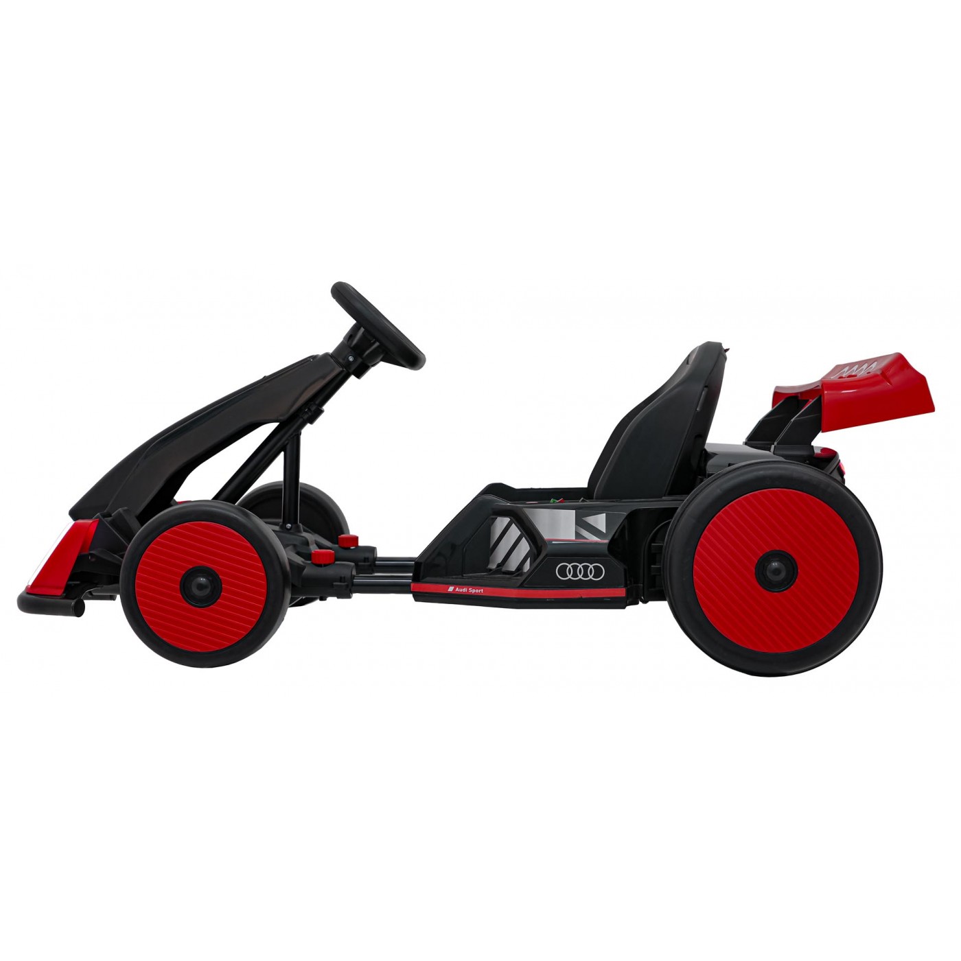 Go-kart Audi s driftovací funkcí červený