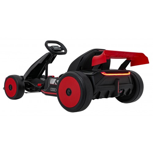 Go-kart Audi s driftovací funkcí červený