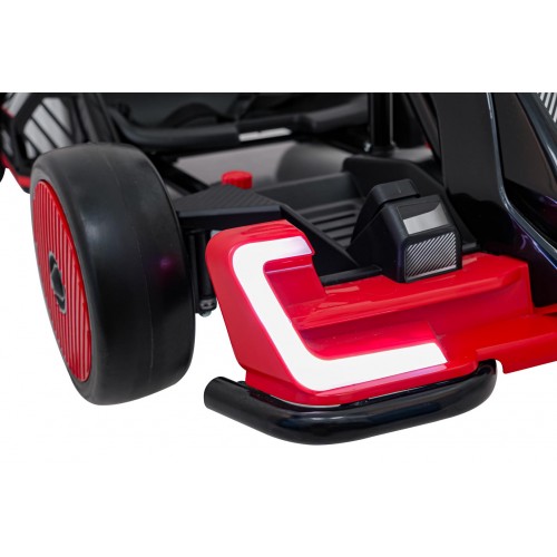 Go-kart Audi s driftovací funkcí červený