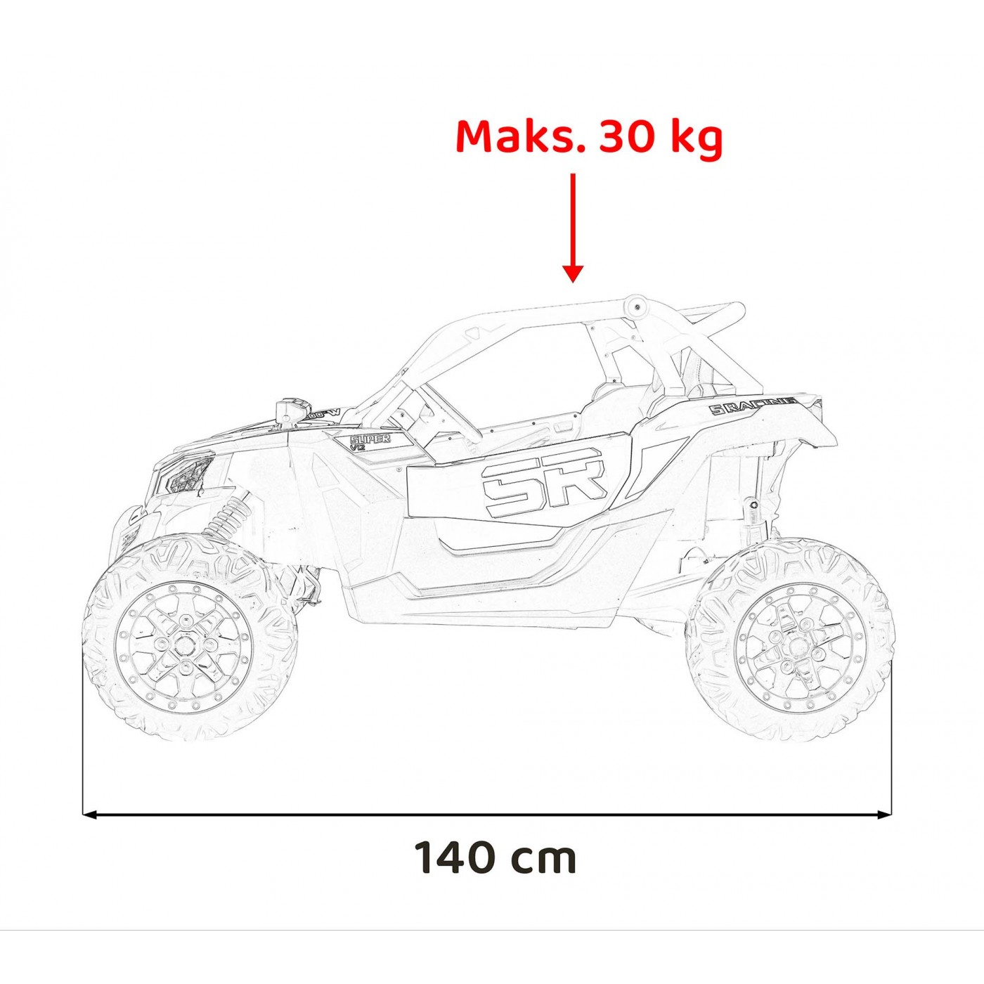 Buggy SR SUPER 66 oranžová