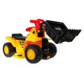 Bateriový buldozer pro děti Jezddítko + Helma + Pohyblivá lžíce + Zvuky