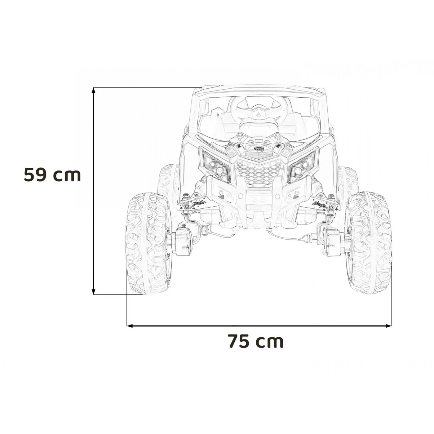 Buggy ATV Defend 4x4 Purple KUROMI Licence