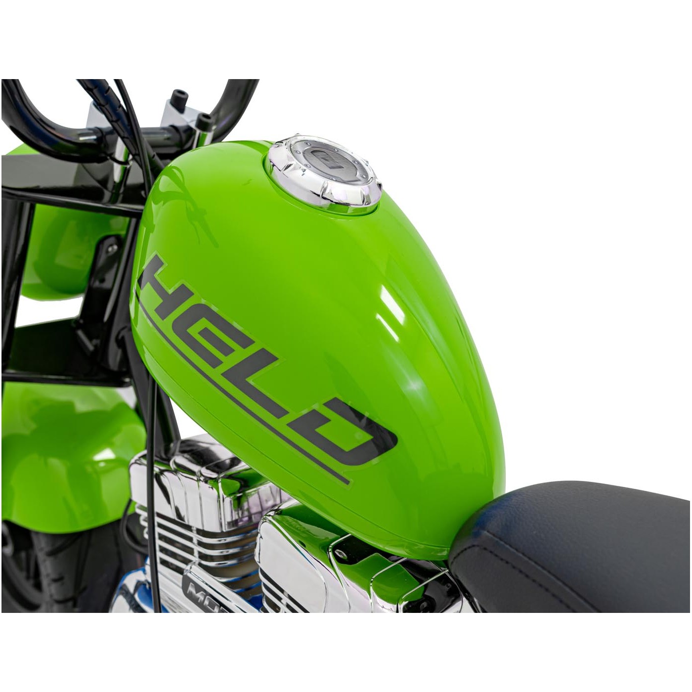 Motocyklový chopper Warrior Green vozidlo