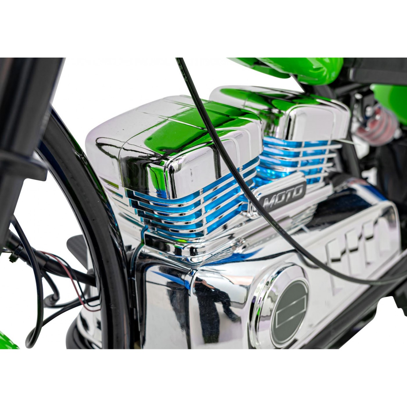 Motocyklový chopper Warrior Green vozidlo