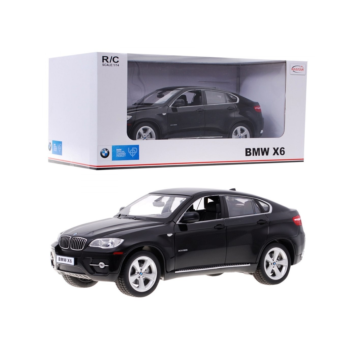 BMW X6 černý RASTAR model 1:14 Dálkové ovládání Auto SUV + 2,4 GHz dálkové ovládání