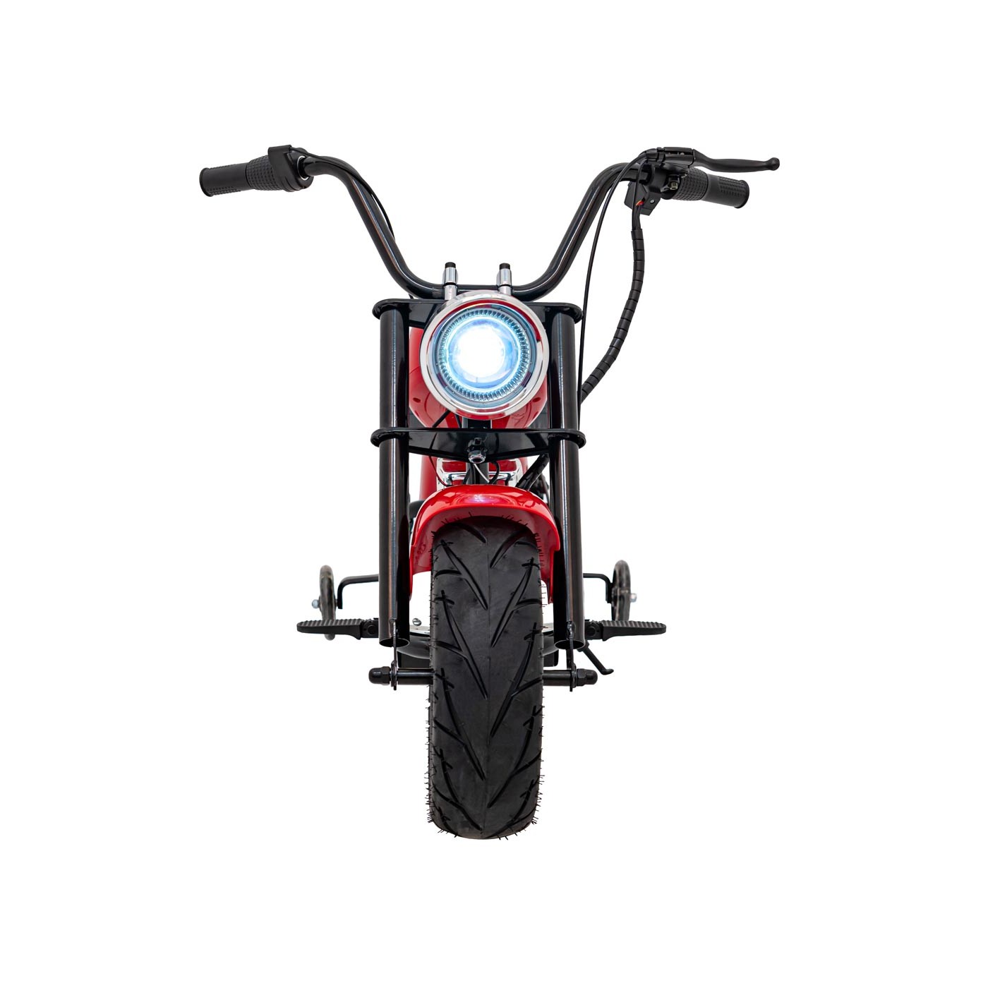 Motocyklový chopper Warrior červené vozidlo