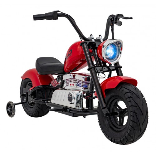 Motocyklový chopper Warrior červené vozidlo