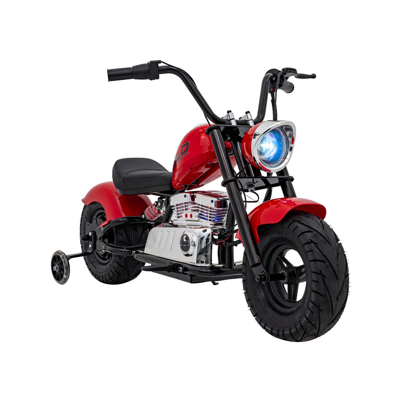 Motocyklový chopper Warrior červené vozidlo