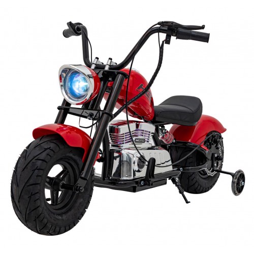 Motocyklový chopper Warrior červené vozidlo
