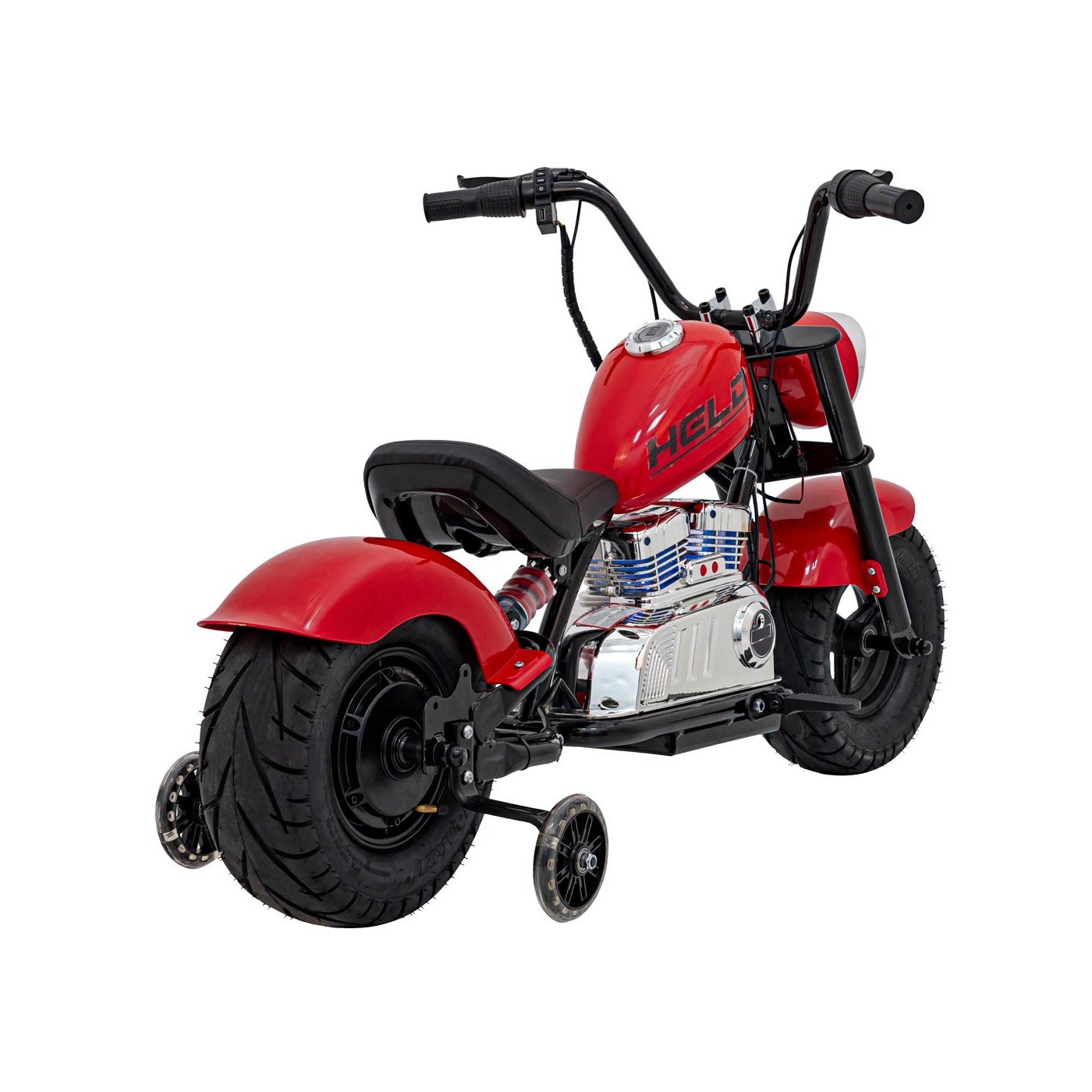 Motocyklový chopper Warrior červené vozidlo