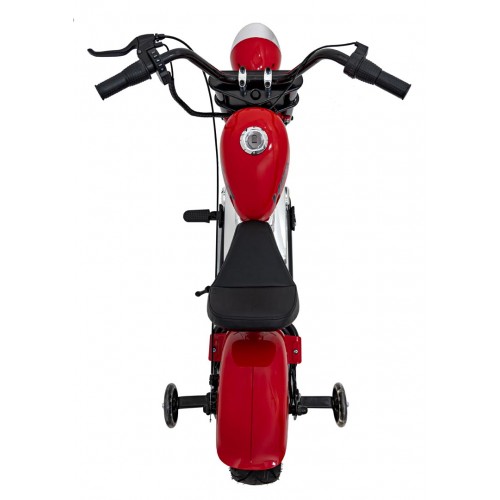 Motocyklový chopper Warrior červené vozidlo