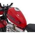 Motocyklový chopper Warrior červené vozidlo