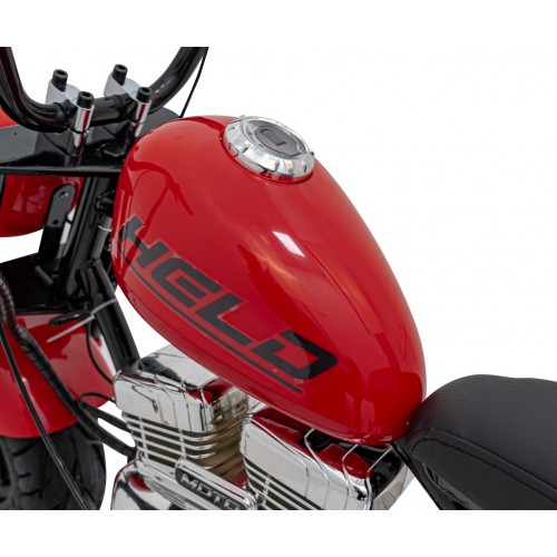 Motocyklový chopper Warrior červené vozidlo