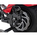 Motocyklový chopper Warrior červené vozidlo