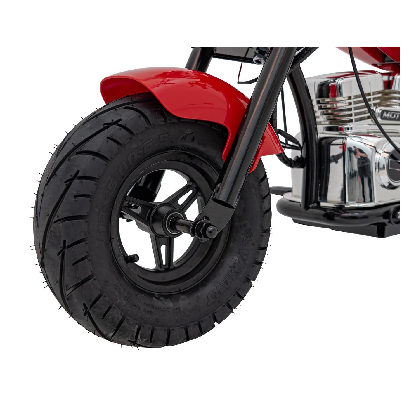 Motocyklový chopper Warrior červené vozidlo