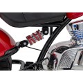 Motocyklový chopper Warrior červené vozidlo