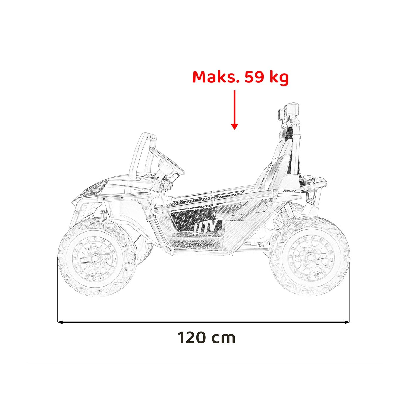 Vozidlo Buggy FASTER Modrá