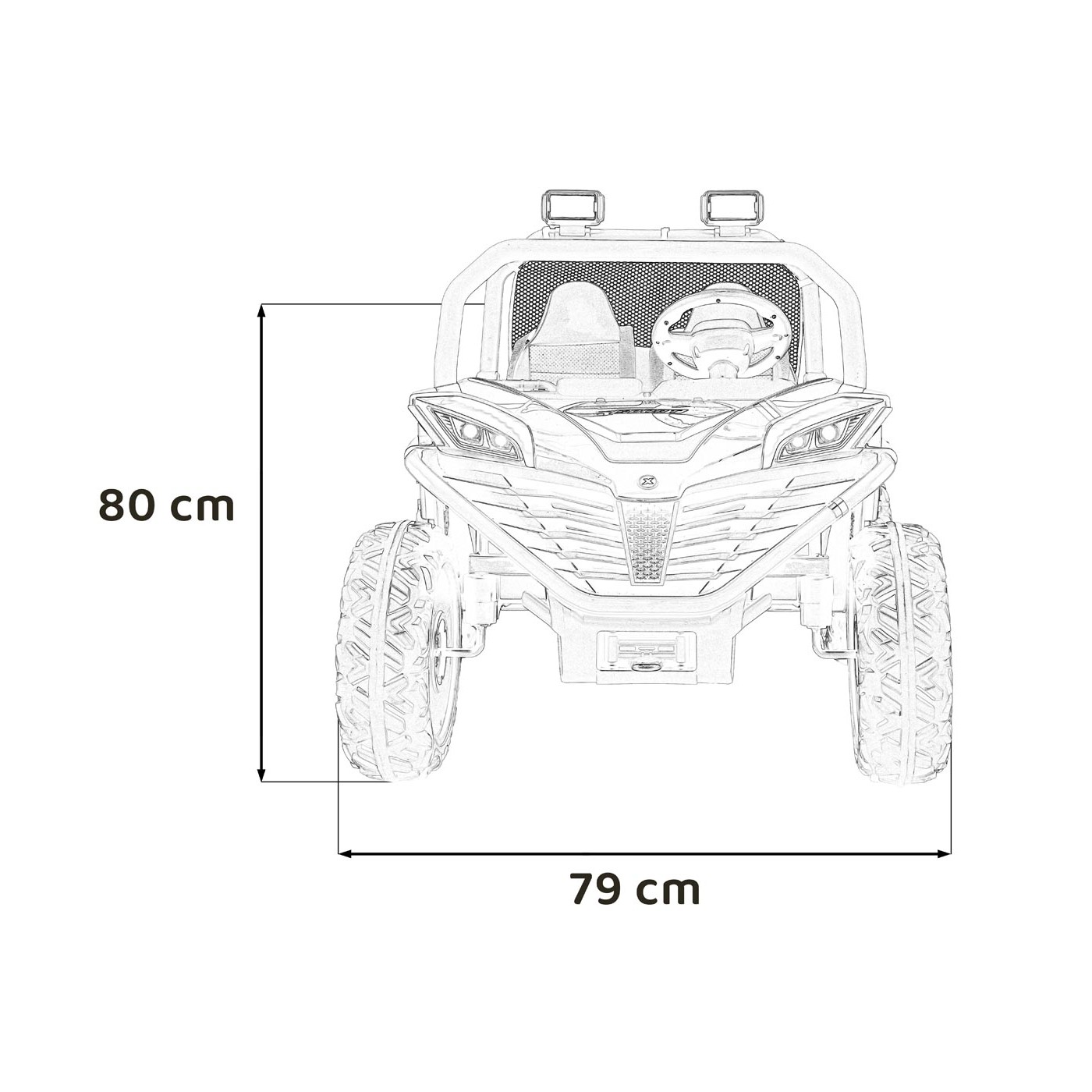 Pojízdný Buggy FASTER Zelený