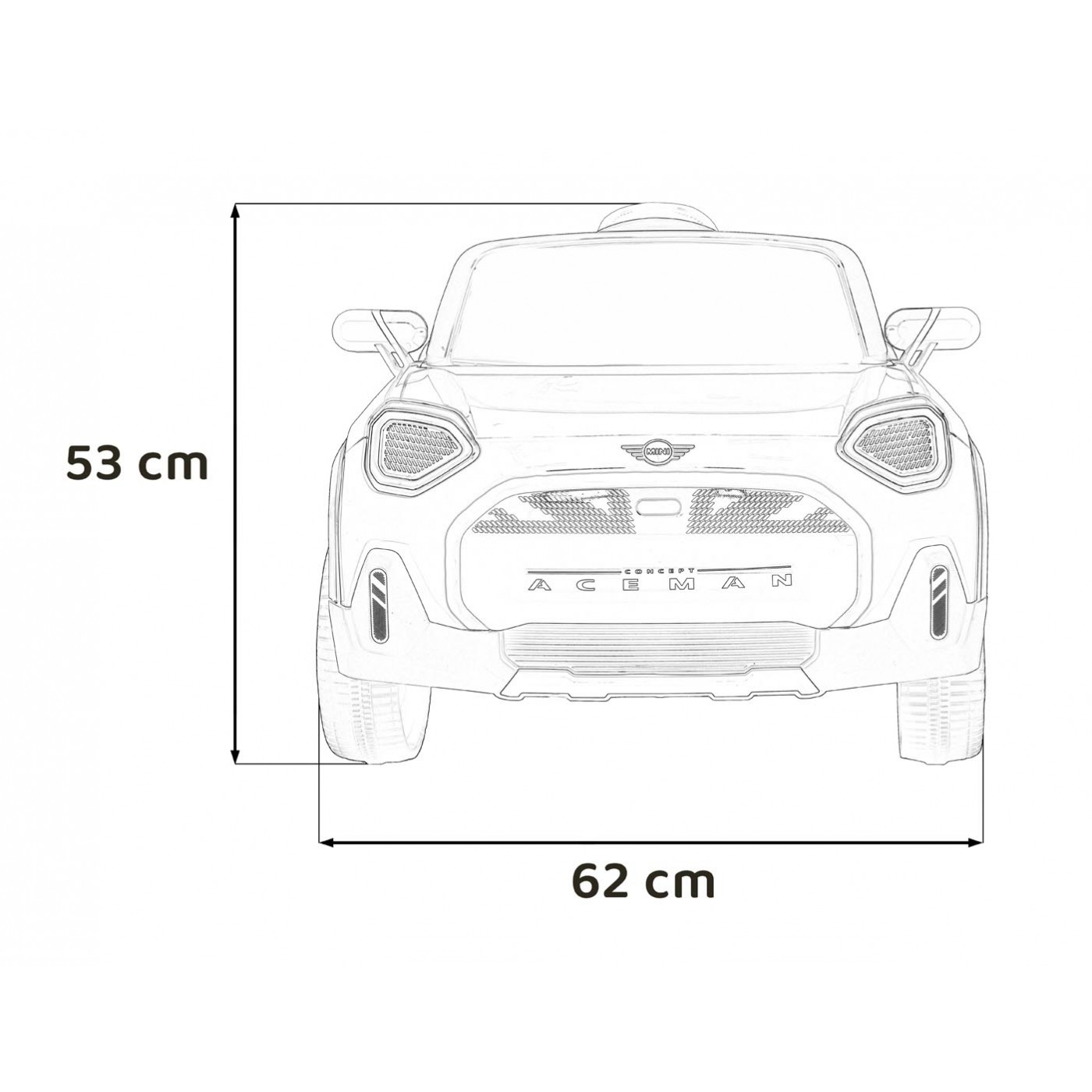 Mini Concept Aceman Black vozidlo