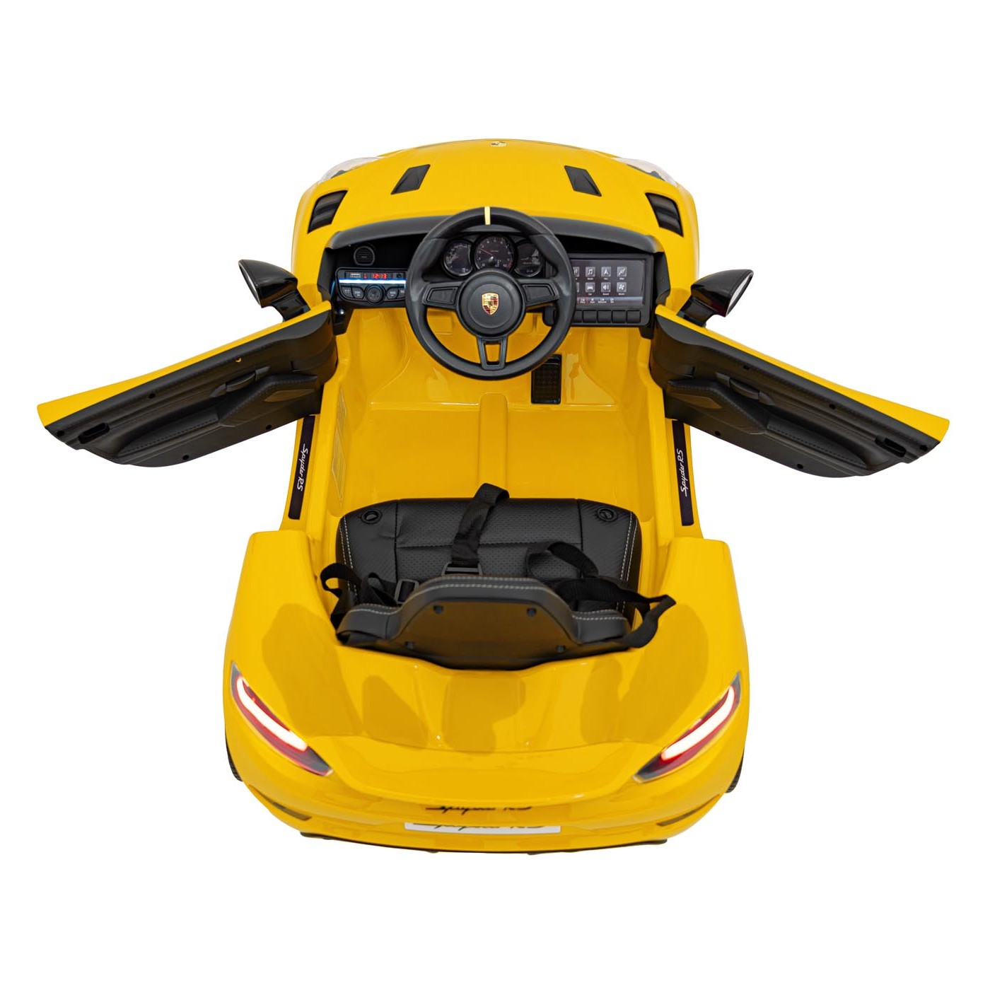 Vozidlo Porsche Spyder RS 718, žlutá barva