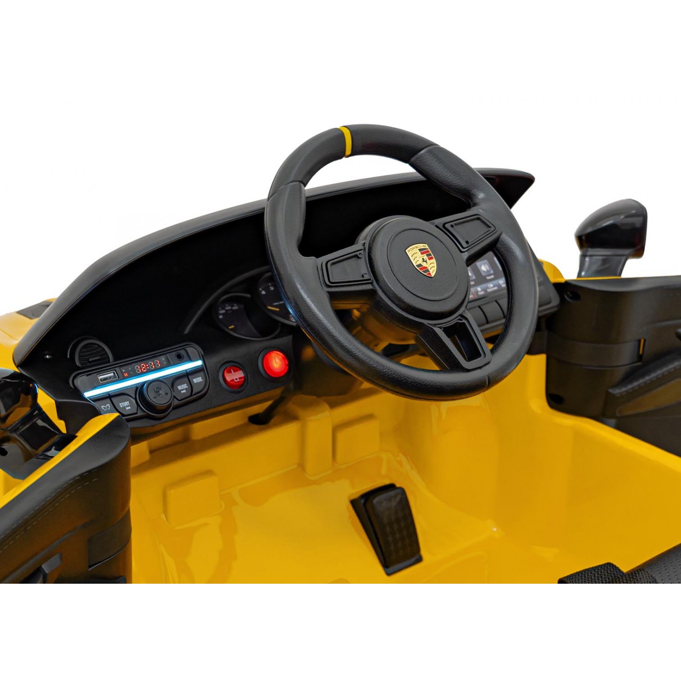 Vozidlo Porsche Spyder RS 718, žlutá barva