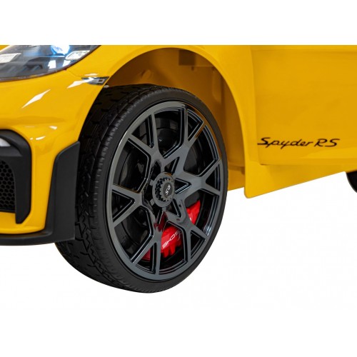 Vozidlo Porsche Spyder RS 718, žlutá barva