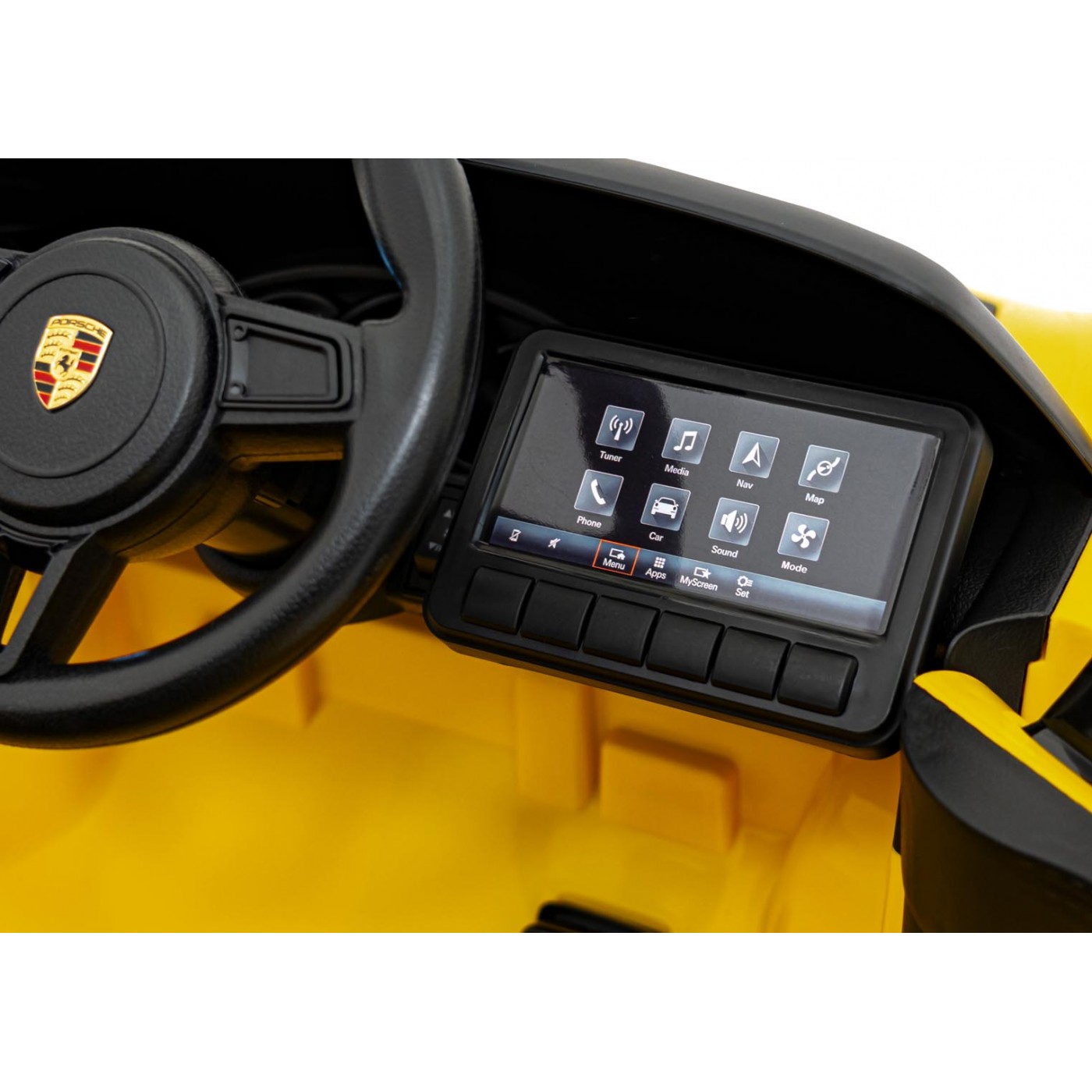 Vozidlo Porsche Spyder RS 718, žlutá barva
