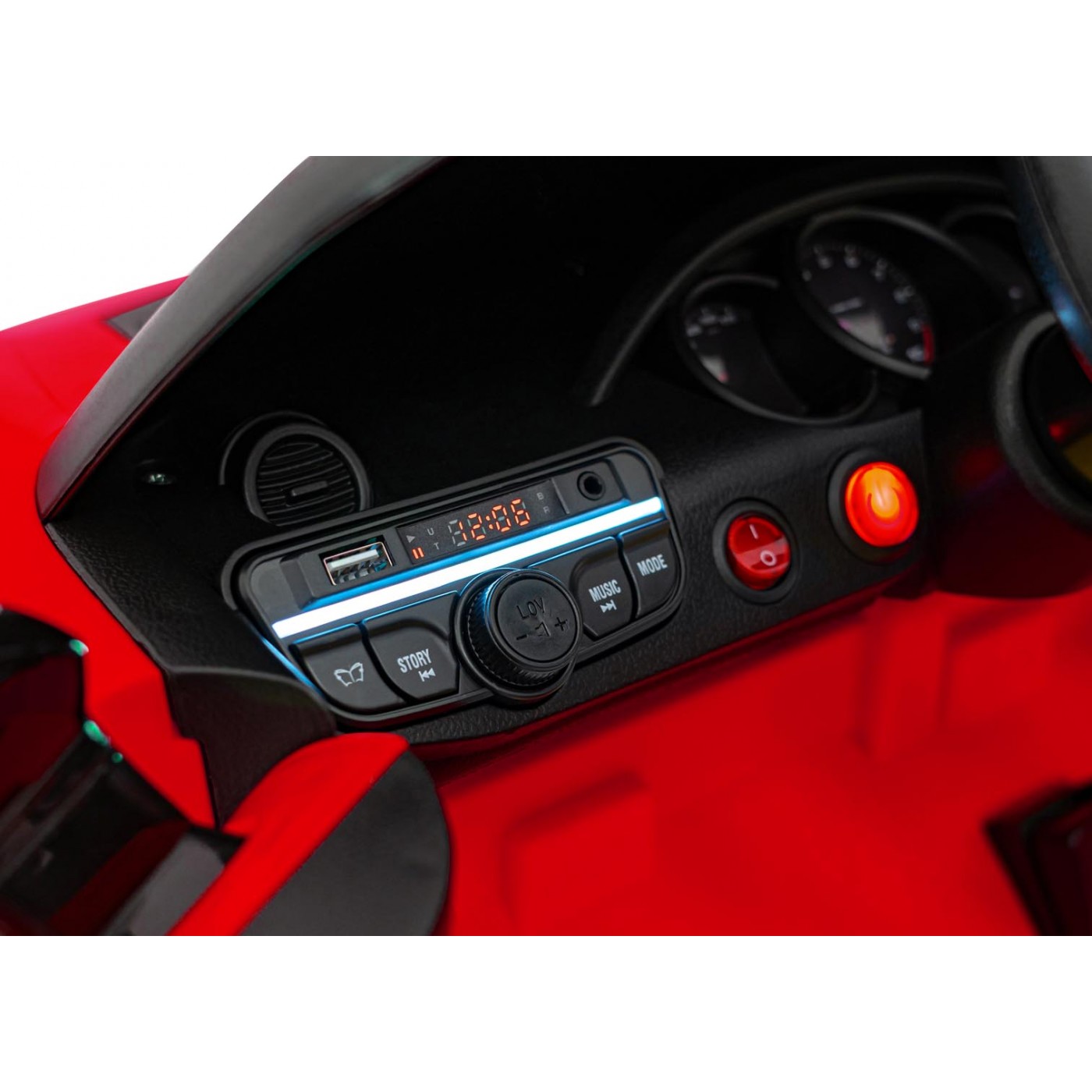 Vozidlo Porsche Spyder RS 718, červený lak