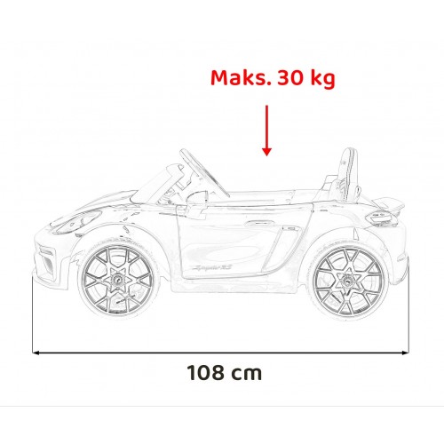 Vozidlo Porsche Spyder RS 718, růžový lak
