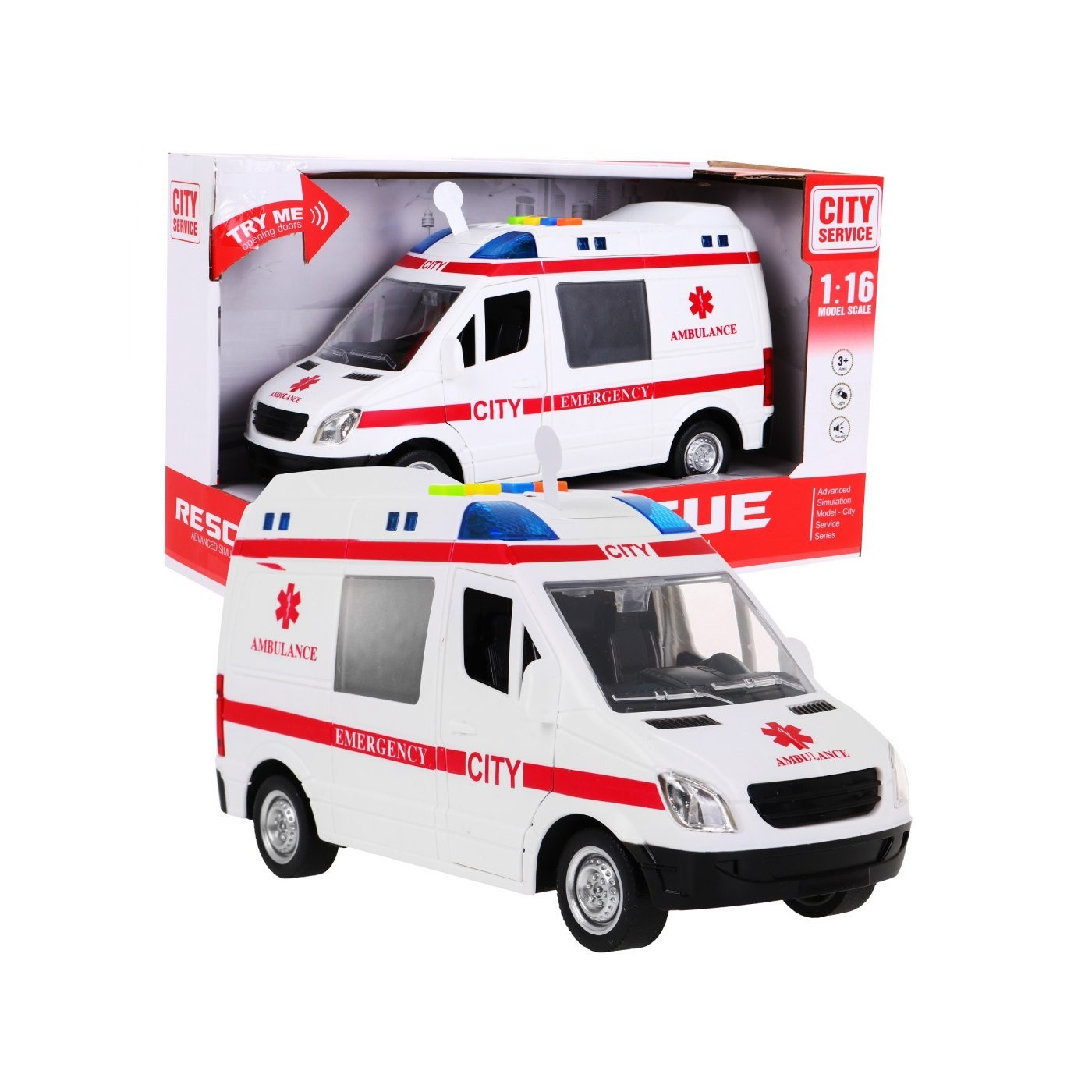 Sanitka Ambulance 1 16 Světla Zvuky