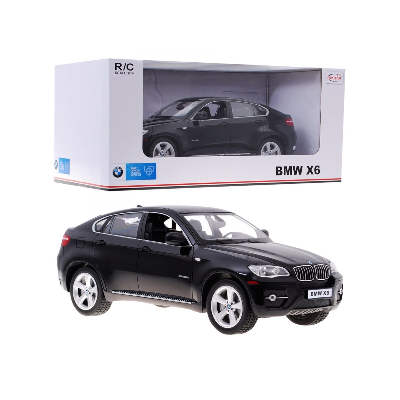 BMW X6 černý RASTAR model 1:14 Dálkové ovládání Auto SUV + 2,4 GHz dálkové ovládání
