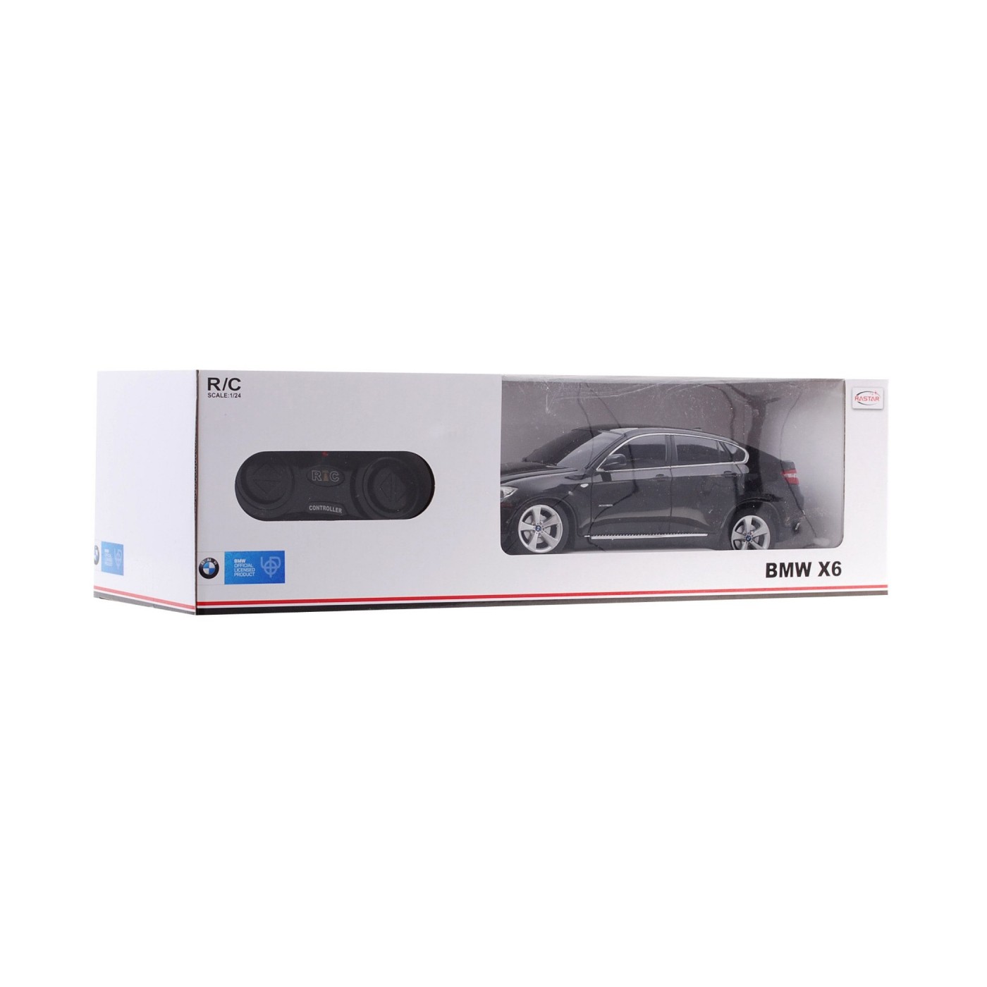 BMW X6 černý RASTAR model 1:24 Dálkové ovládání Auto SUV + dálkové ovládání