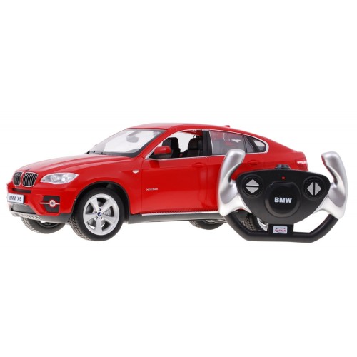 BMW X6 červený RASTAR model 1:14 Dálkové ovládání Auto SUV + 2,4 GHz dálkové ovládání