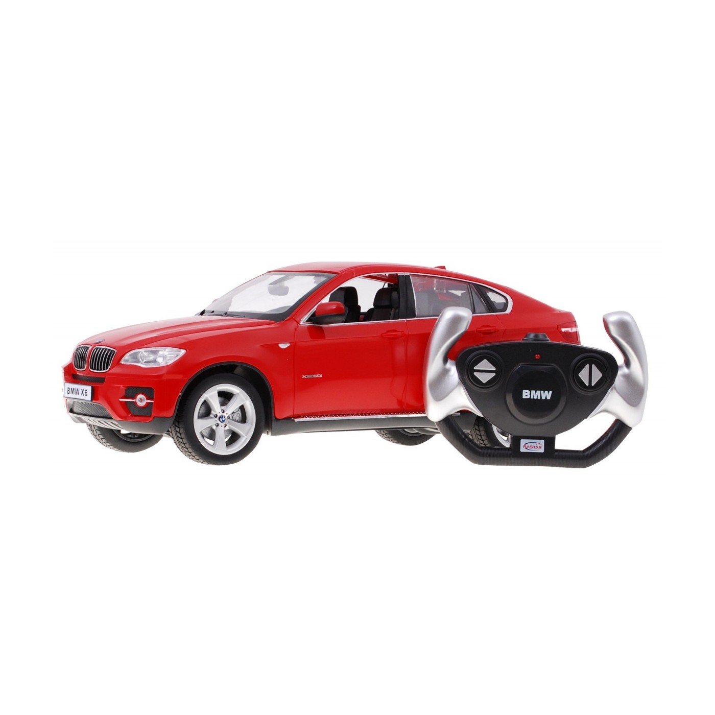 BMW X6 červený RASTAR model 1:14 Dálkové ovládání Auto SUV + 2,4 GHz dálkové ovládání