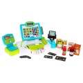 Realistická dětská pokladna 3+ kalkulačka s dotykovým panelem + skener + imitace jídla