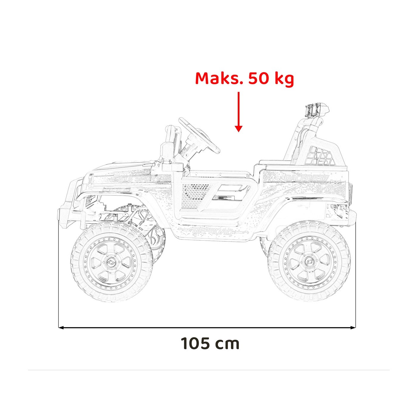 Vozidlo OFF ROAD 4x4 SPORT Modrá
