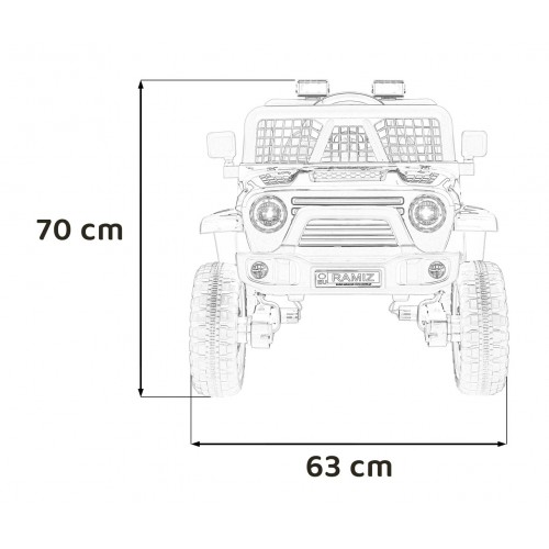 Vozidlo OFF ROAD 4x4 SPORT Bílý