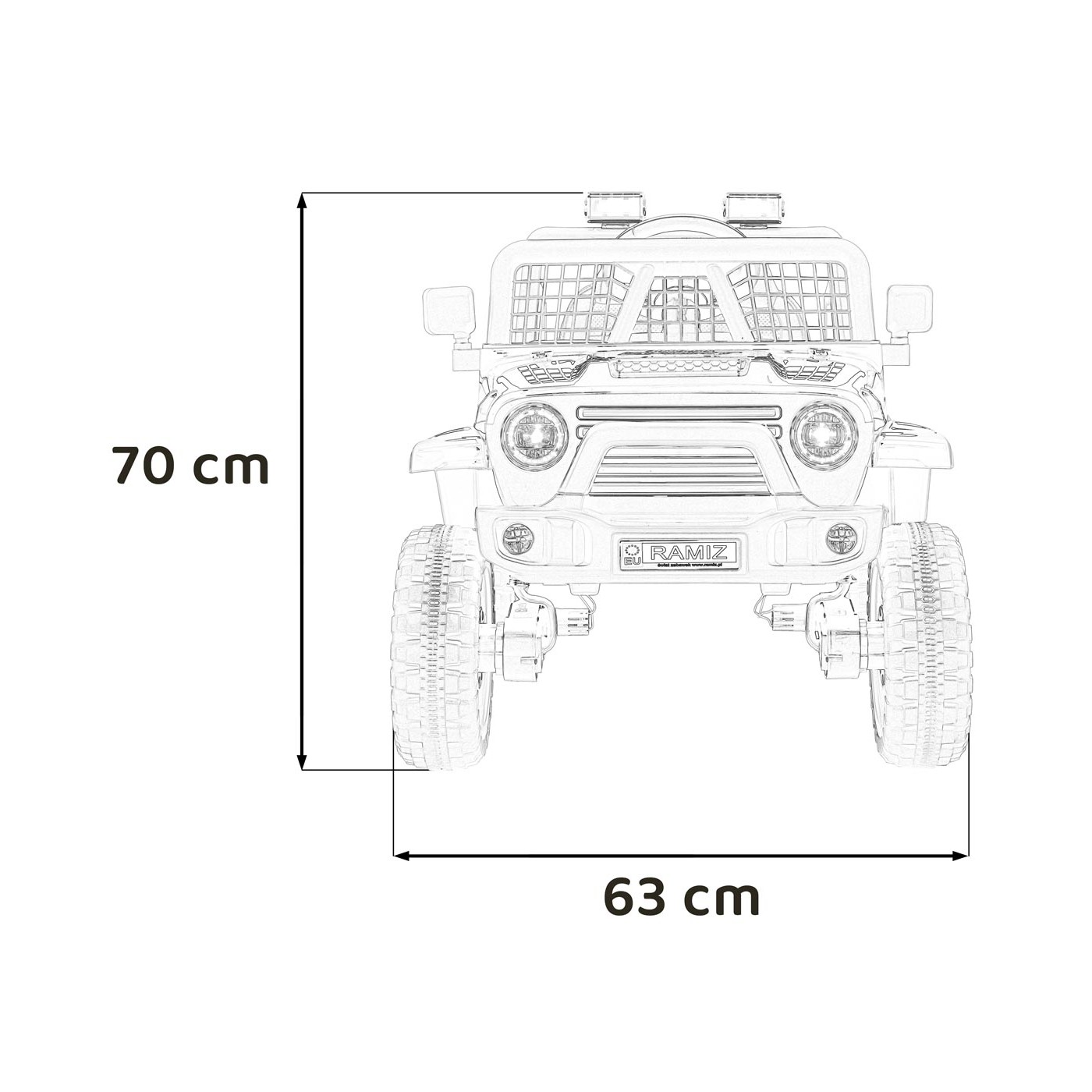 Vozidlo OFF ROAD 4x4 SPORT Bílý