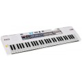 Bílý keybord pro děti 5+ mikrofon nahrávání stereo reproduktory - model č. 008