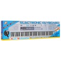 Bílý keybord pro děti 5+ mikrofon nahrávání stereo reproduktory - model č. 008