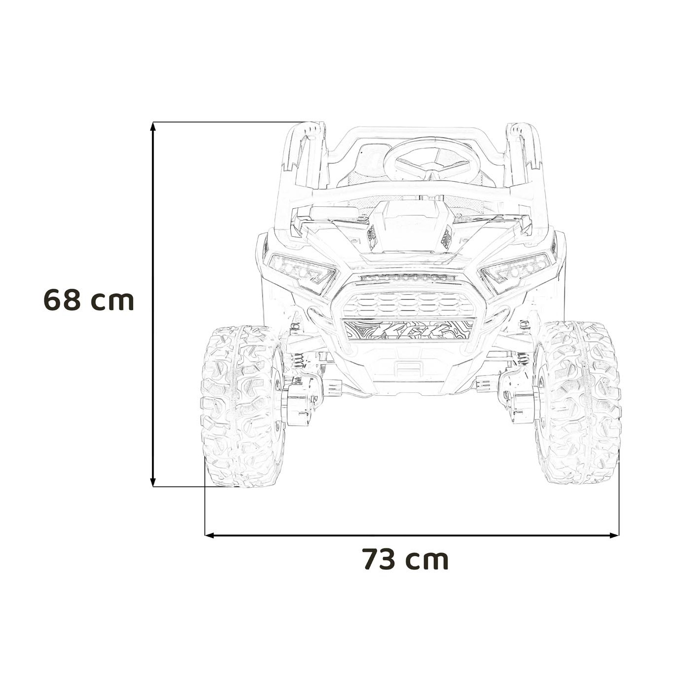 Vozidlo Buggy 4x4 KCK Bílý