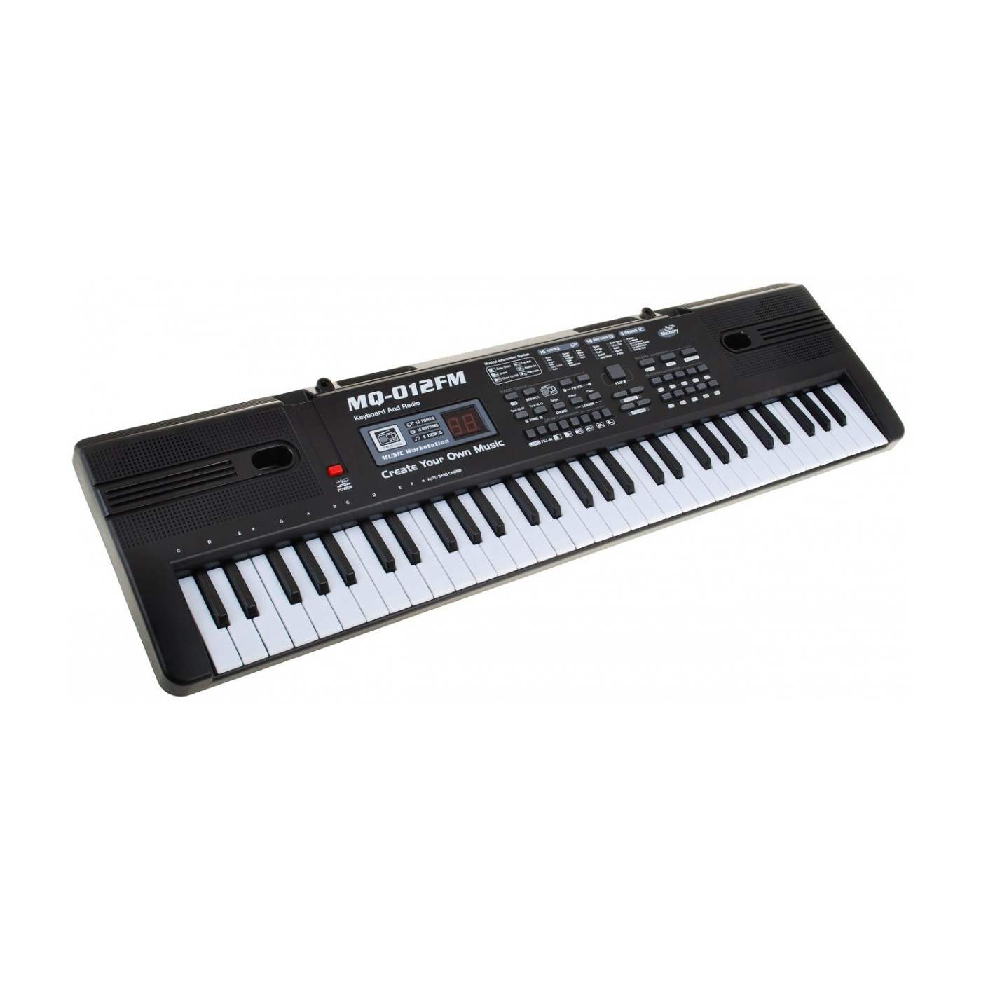 Keybord s výukovou funkcí pro děti 5+ mikrofon + nahrávací rádio - model č. 012
